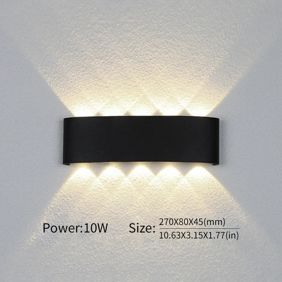 Lámpara de pared LED de decoración impermeable