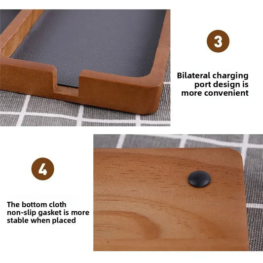 Caja de almacenamiento de escritorio de oficina de madera